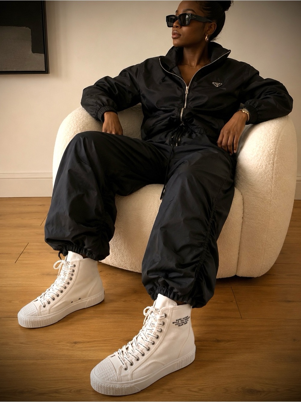 Marc Jacobs "The High Top" Canvas Sneakers - Women's 12 / EU 42 NWOB